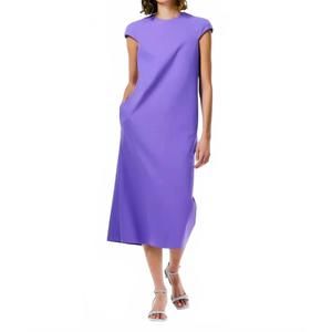 Tibi | Dresses | Feminine Tibi Midi Lavenderpink Pleatsflair Dress Size 8  Nwt | Poshmark